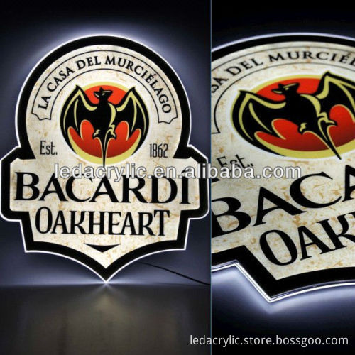 BACARDI OAKHEART RUM ILLUMINATED SIGN